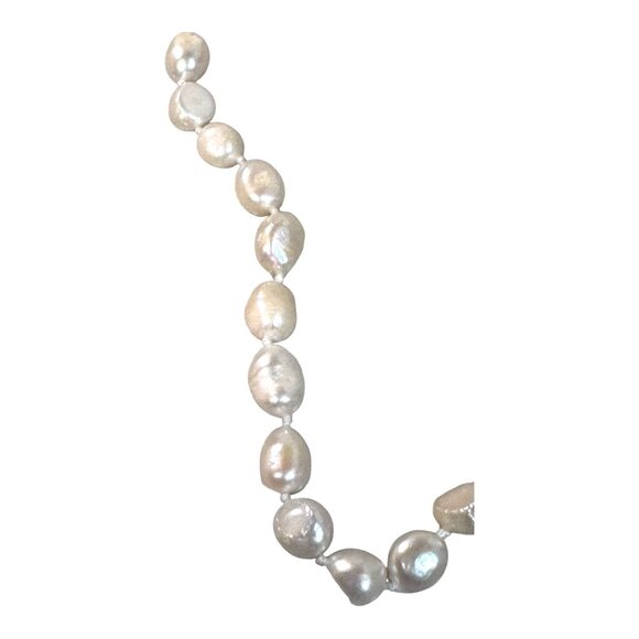 Vintage Estate Find Baroque Freshwater Pearl Necklace Authentic Real Long 58" - Picture 4 of 7